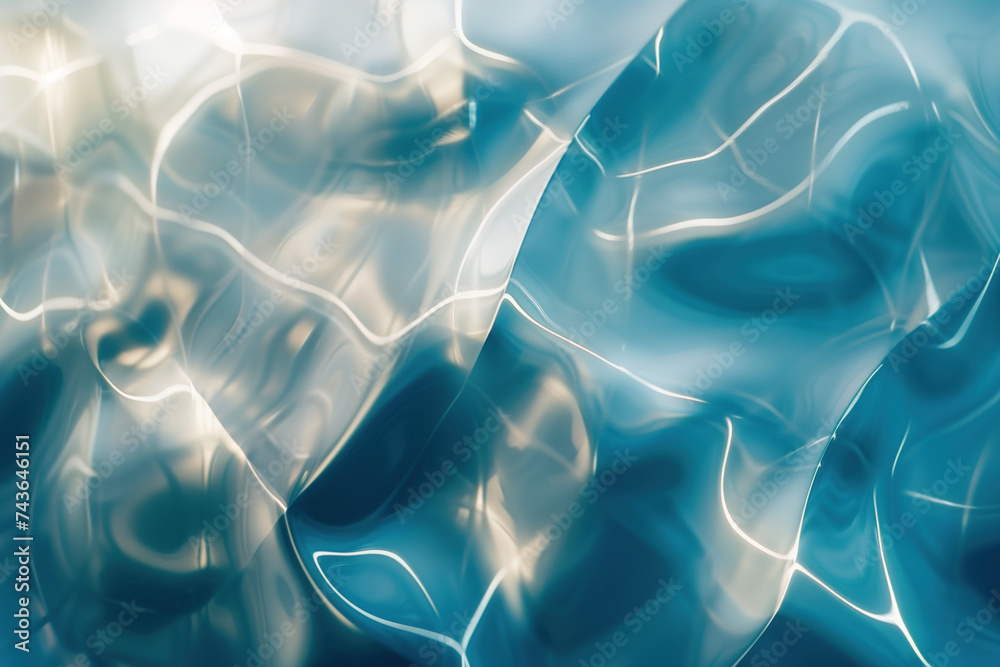 Poster abstract background with reflections and caustics. futuristic background image. created with generat