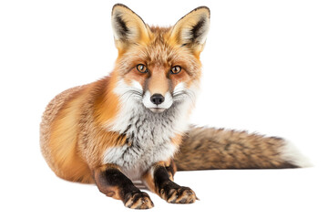 Rustic Brown Fox on Transparent Background, PNG