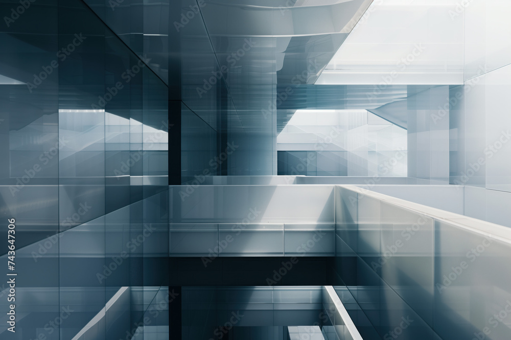 Poster abstract background with reflections and caustics. futuristic background image. created with generat