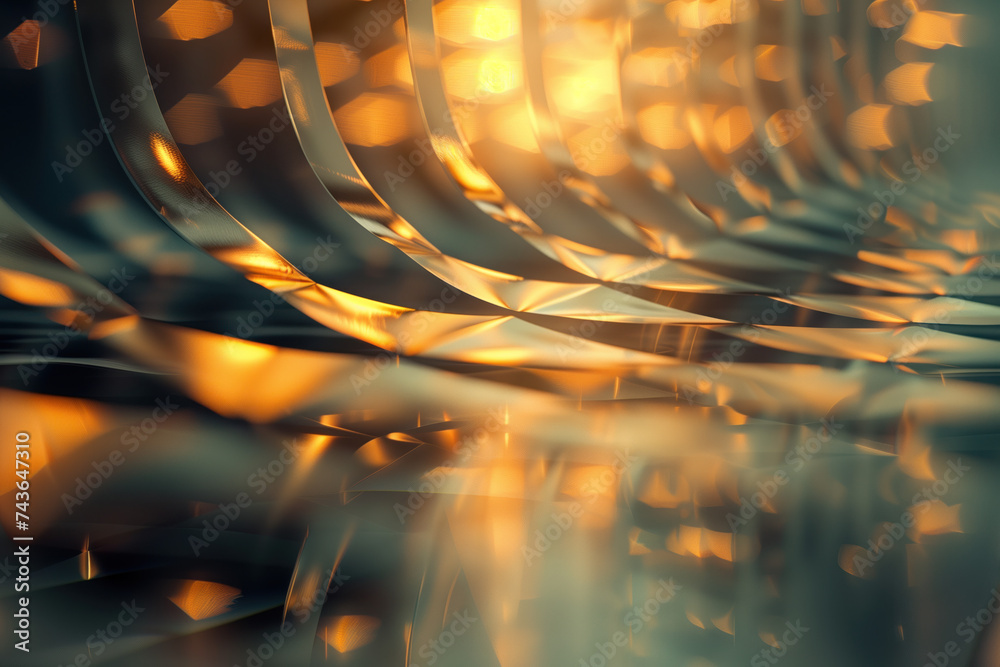 Poster abstract background with reflections and caustics. futuristic background image. created with generat
