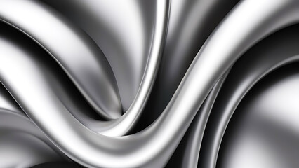 abstract background, Silk luxury silver, elegant waves, smooth curves and lines