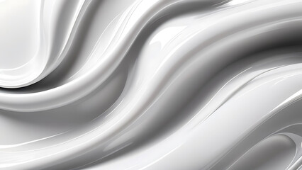  abstract white background, soft, elegant waves in shades of blue and gray, smooth curves and lines