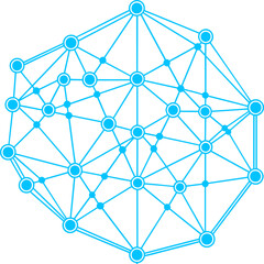 Blue network connection, blue network connection data