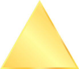 Flat gold triangle label illustration vector clipart for advertisement design banner poster decoration