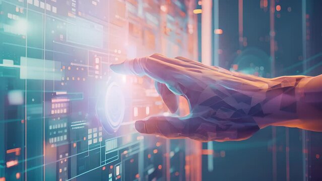 In a detailed closeup a workers fingers confidently click and scroll through a digital literacy program demonstrating their increased proficiency.