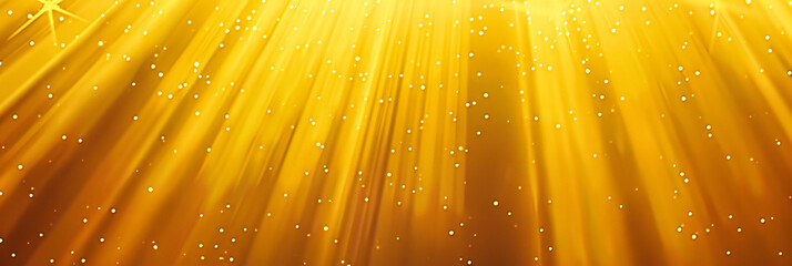 Golden Sparkle and Shine in an Abstract Light. Festive Decoration and Glowing Bokeh Effect for Celebration