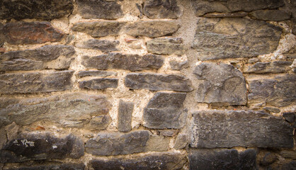 Old wall bricks texture. Close up