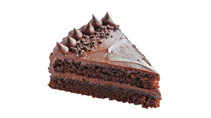 Chocolate Cake, on transparent background, PNG format
