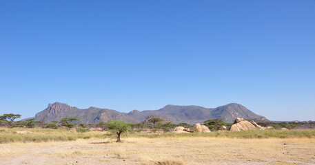 desert landscape, dry land, Shaba & Samburu Nationalpark, Wüsten-Landschaft, Nationalpark