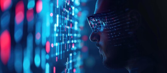 AI data processor developer. Blockchain security engineer encrypting company information. Close.