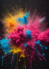 Fototapeta na wymiar spray paint with vibrant colors