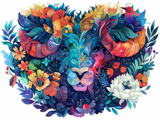 Zodiac signs illustrated as mythical creatures weaving stories of personality and fate