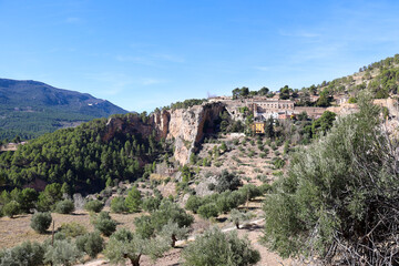 Fototapeta na wymiar Beautiful landscape of Sierra de Mariola mountain range in Alcoy, Alicante