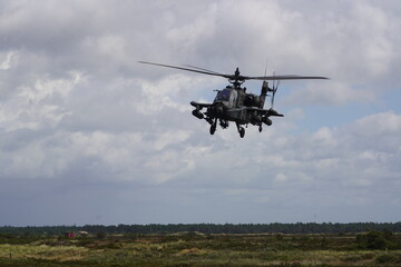 Fototapeta na wymiar AH-64 Apache Helicopter