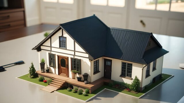 A model house, dream home plan image