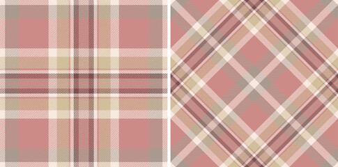 Texture textile check of fabric seamless pattern with a plaid vector background tartan.