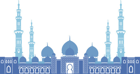 Mosque silhouette illustration © Slicies Design
