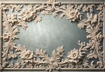 vintage gold frame on wall