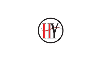 HY, YH, Y , H , Abstract Letters Logo Monogram	