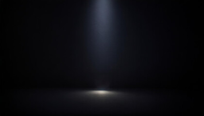 Obraz premium Dark empty studio space with spotlight, 3D rendering style