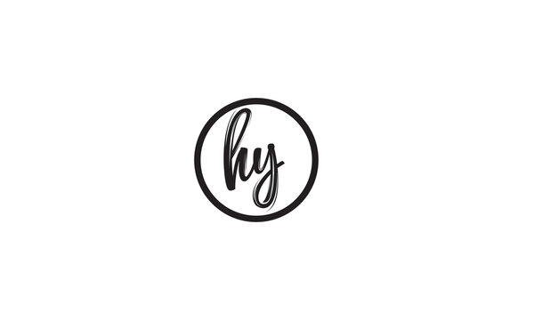 HY, YH, Y , H , Abstract Letters Logo Monogram