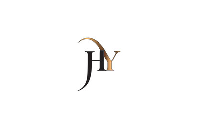 HY, YH, Y , H , Abstract Letters Logo Monogram