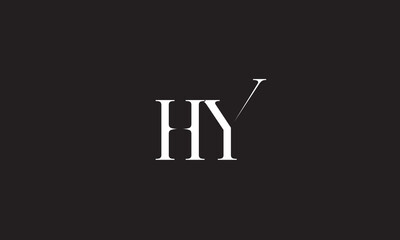 HY, YH, Y , H , Abstract Letters Logo Monogram