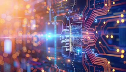 Obraz premium Technology background