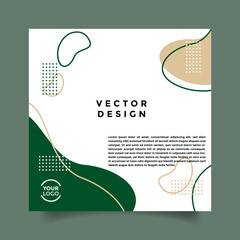 Vector colorful sale social media post design