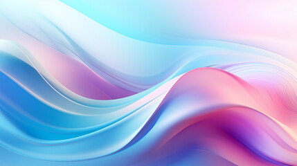 Fototapeta premium Fluid Pastel Waves Merging in Digital Silk created with Generative AI technology