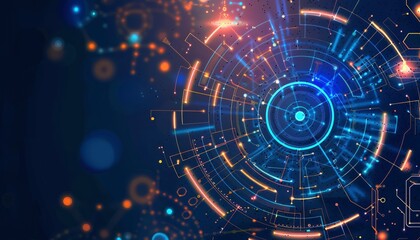 Obraz premium Technology background