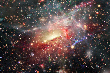 Marvelous galaxy, nebula and stars. The elements of this image furnished by NASA.