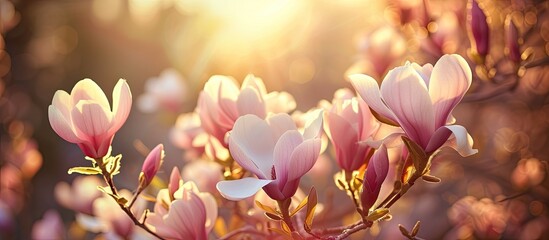 A cluster of vibrant pink flowers blooms in a field, radiating beauty under the sun. The flowers sway gently in the breeze, adding a touch of romance and tranquility to the landscape.
