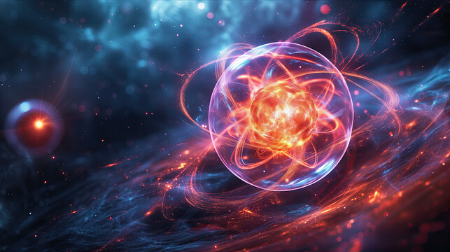 quantum physics abstract concept
