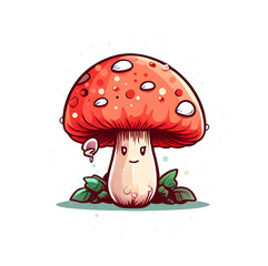 mushroom in the grass