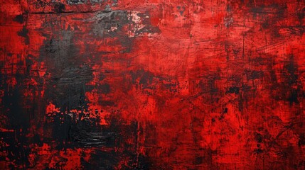 Abstract Art Red Background with Old Texture for New Year Holiday Design