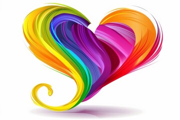 LGBTQ Pride mediation. Rainbow protest colorful beige diversity Flag. Gradient motley colored beer LGBT rights parade festival diversity initiatives diverse gender illustration