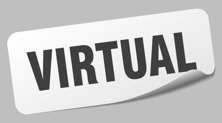 virtual sticker. virtual label