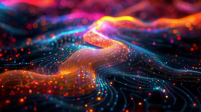 a high-tech background with dynamic masterpiece of geospatial data .