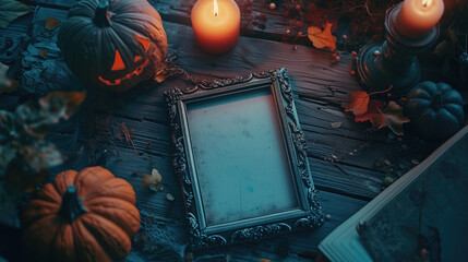 vintage halloween frame