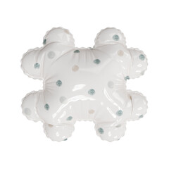 3D porcelain polka dot pattern helium balloon 