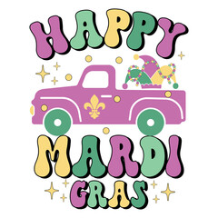 retro sublimation mardi gras design