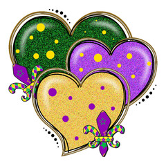 retro sublimation mardi gras design