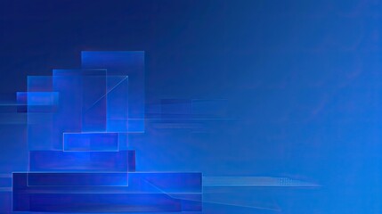 blue gradient color, harmonious color scheme, and a minimalist design style