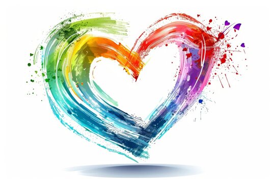 LGBTQ Pride rejection. Rainbow miscellany colorful perigender diversity Flag. Gradient motley colored gay marriage LGBT rights parade festival topaz diverse gender illustration