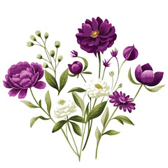 vector vintage botany flower