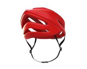 Fototapeta premium Bicycle helmet isolated on background. 3d rendering - illustration