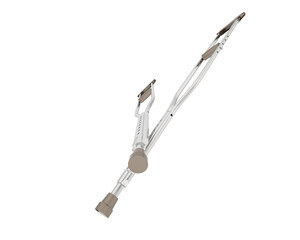Crutch isolated on background. 3d rendering - illustration