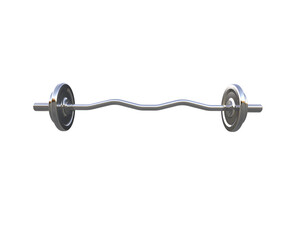 Barbell isolated on background. 3d rendering - illustration