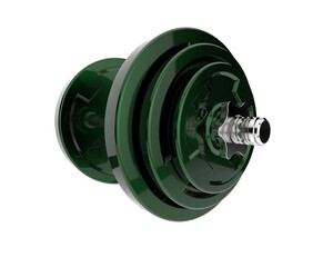 Dumbbell isolated on background 3d rendering illustration